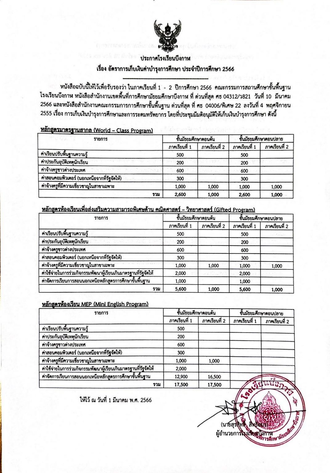 1ค่าเทอม22566